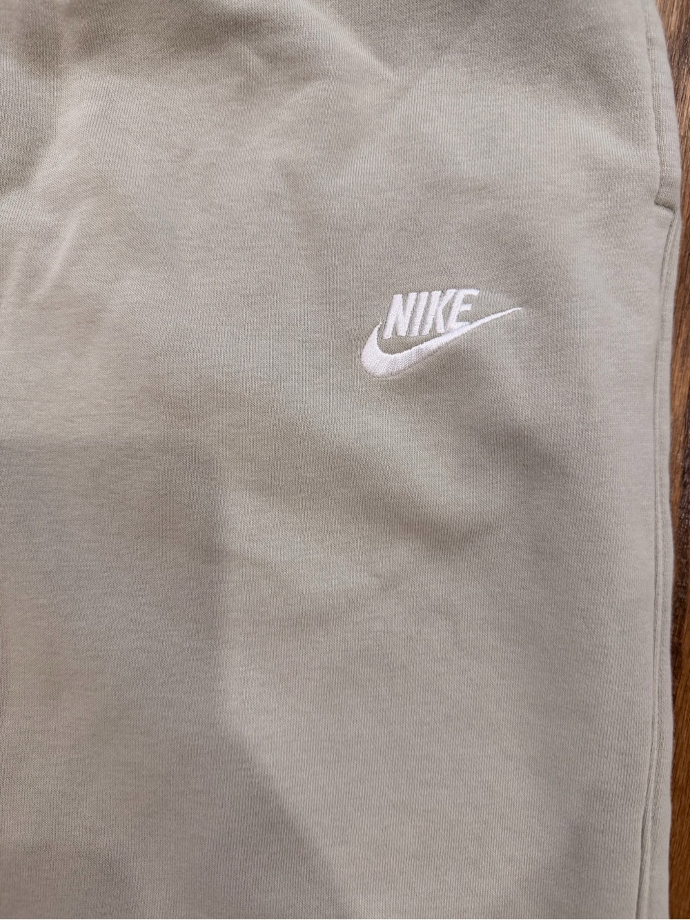 Nike Mint Green Fleece Joggers with White Logo - Picture 4 of 4